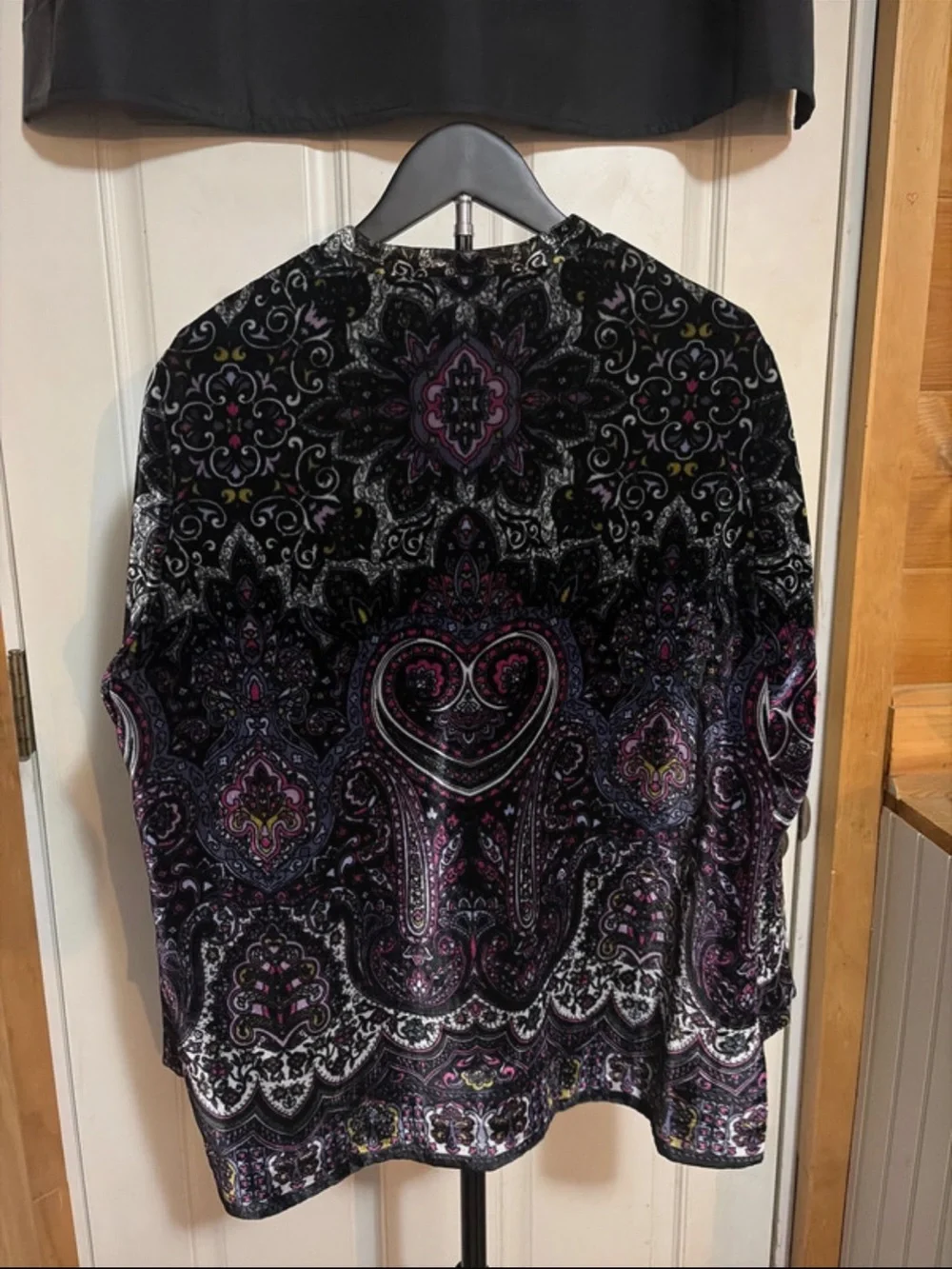 Vintage Laura Ashley Purple Paisley Velour Blazer/ Jacket
